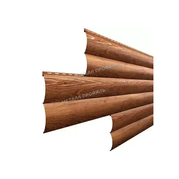 Металлический сайдинг Woodstock Металл-Профиль ECOSTEEL Золотой дуб 28х330